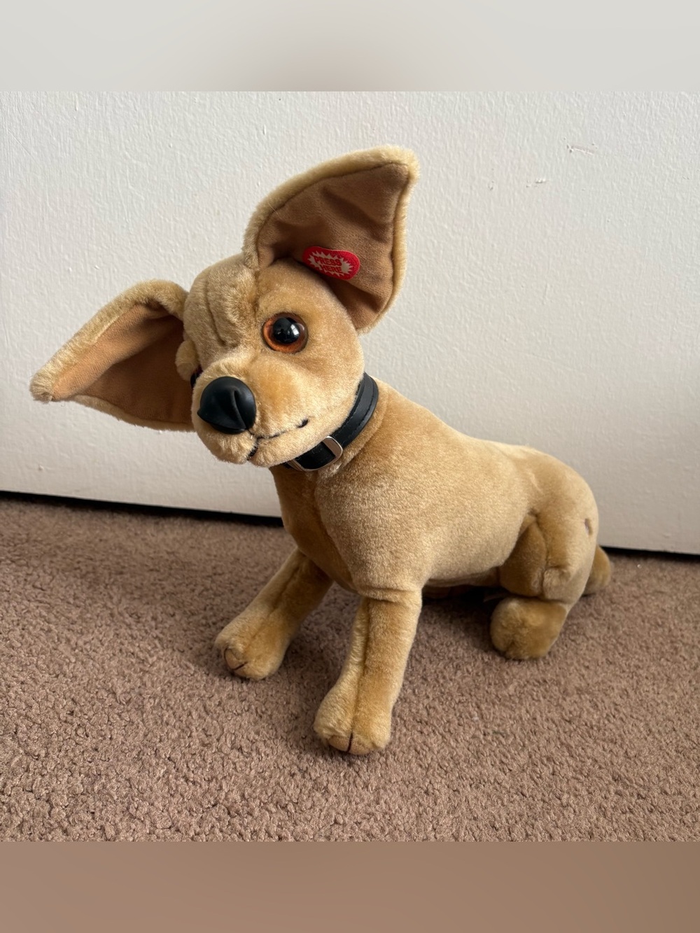 Taco Bell Chihuahua 12” Plush Yo Quiero Taco Bell Talking Dog 1998 Works